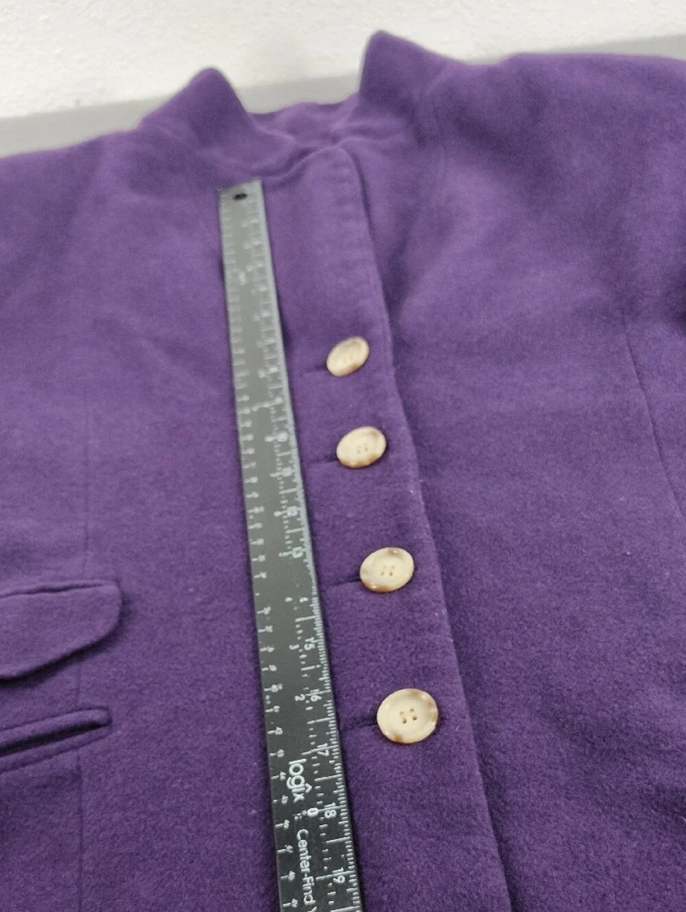 Vintage Elements Purple Wool Coat Exclusively Spiegel size 12